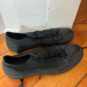 Converse Chuck Taylor All Star Low Top sneakers black monochrome women’s 10